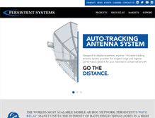 Tablet Screenshot of persistentsystems.com